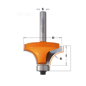 Ümardusfrees, laagriga s=8 d=28,6x12,7